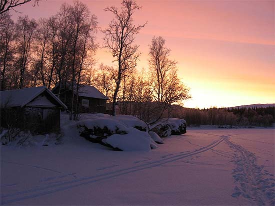 Skispor ved Andsvatnet
